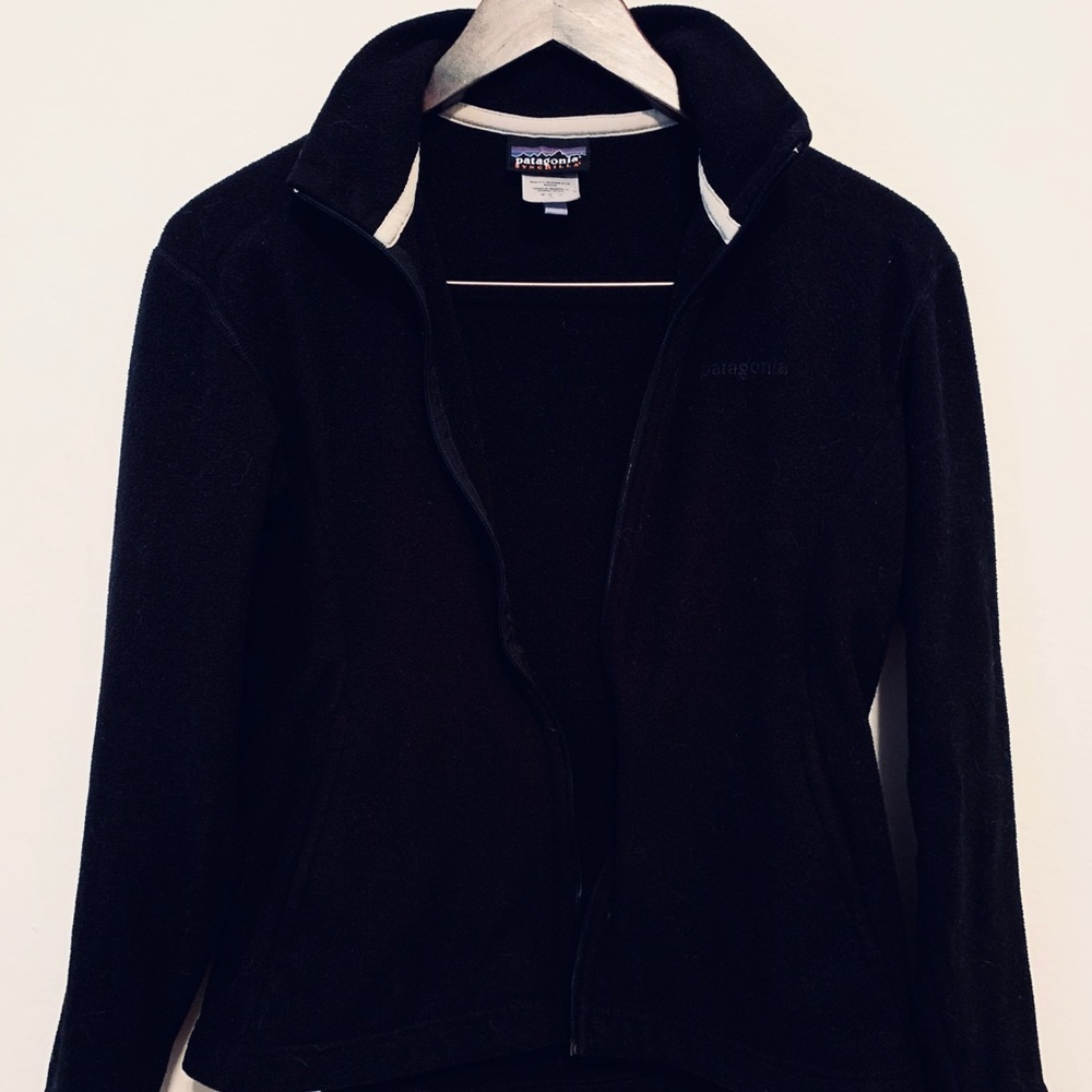 Patagonia Black Fleece Zip Up Jacket